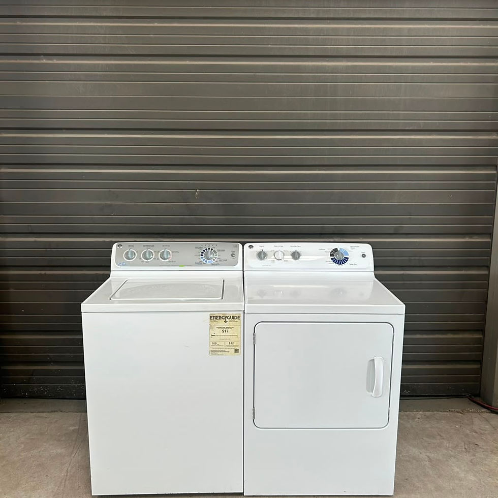 Thumbnail: GE Refurbished Washer and Dryer, Top load 3.8 cu.ft Austin 0378