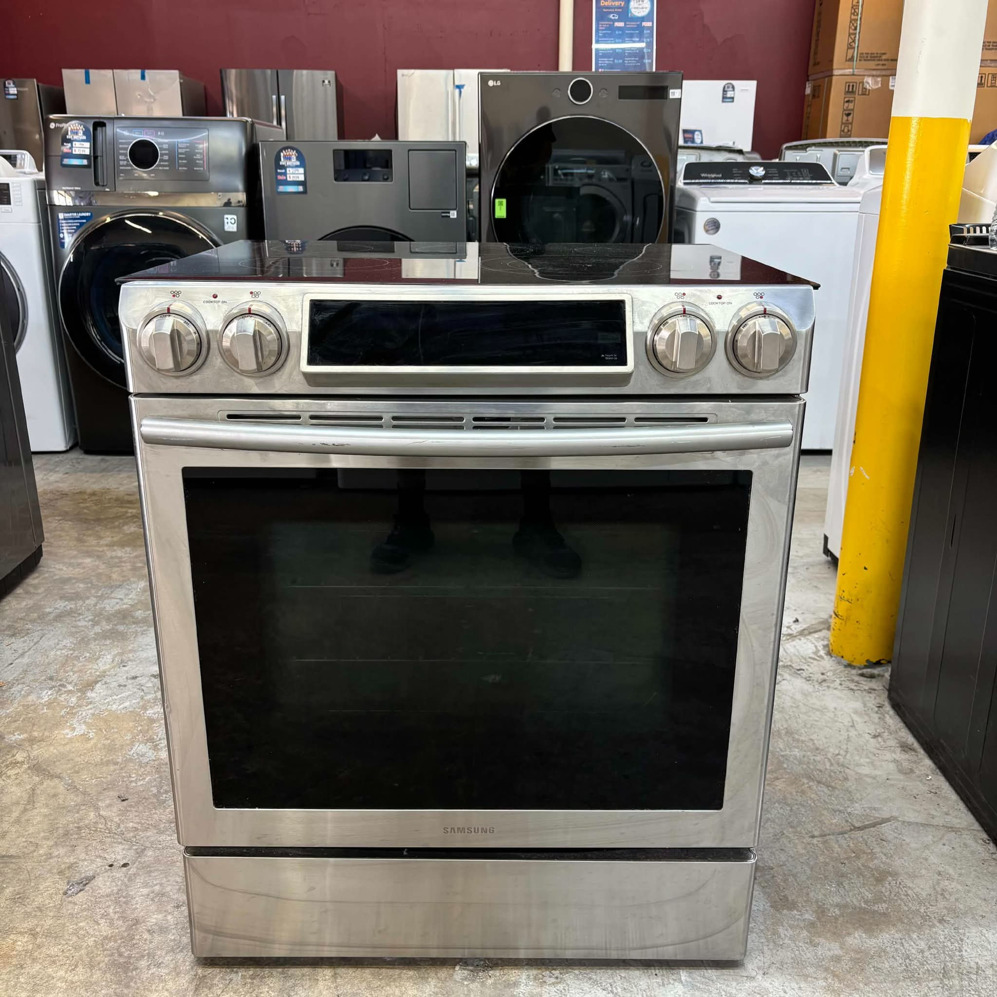Samsung NE58F9500SS Slide-In Electric Range 5.8 CF - Refurbished - Irving 7261