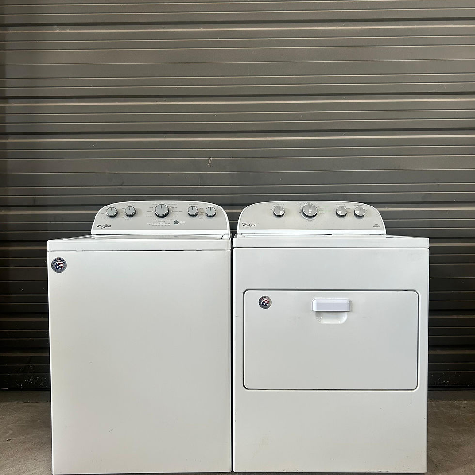 Thumbnail: Whirlpool Refurbished Washer and Dryer, Top load 4.3 cu.ft Austin 1325