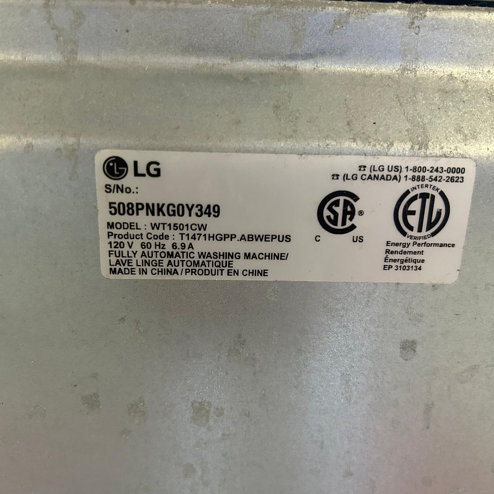 Thumbnail: LG Refurbished Washer and Dryer, Top load 4.1 cu.ft Austin 9937