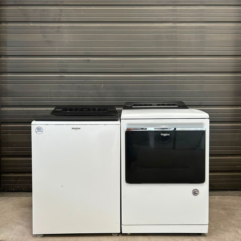 Thumbnail: Whirlpool Refurbished Washer and Dryer, Top load 4.8 cu.ft Austin 6264
