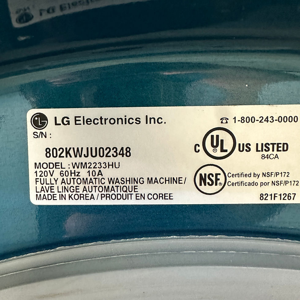 Thumbnail: LG Refurbished Washer and Dryer, Front Load 4.5 cu.ft Irving 9969