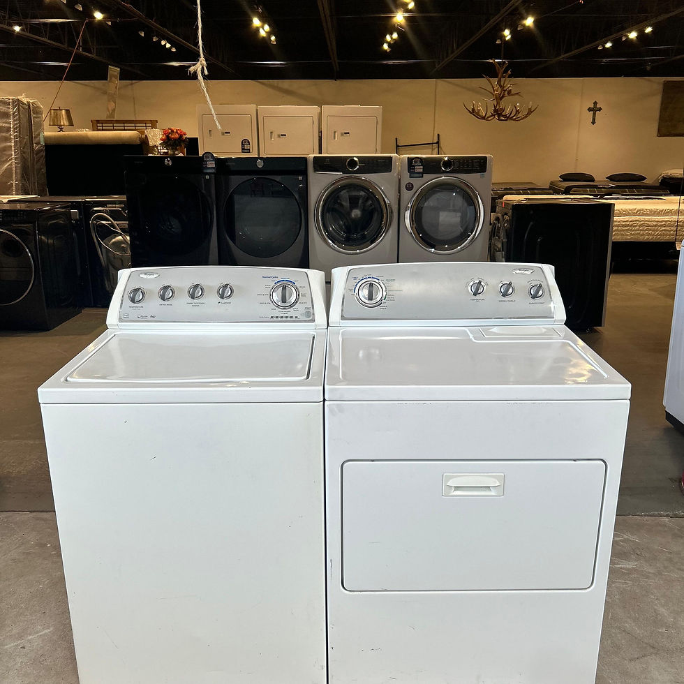 Thumbnail: Whirlpool Refurbished Washer and Dryer, Top load 3.9 cu.ft Austin 9958