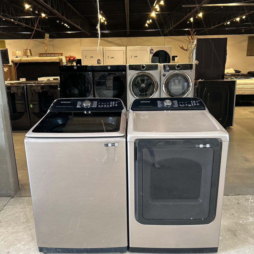 Thumbnail: Samsung Refurbished Washer and Dryer, Top load 5.1 cu.ft Austin 9997