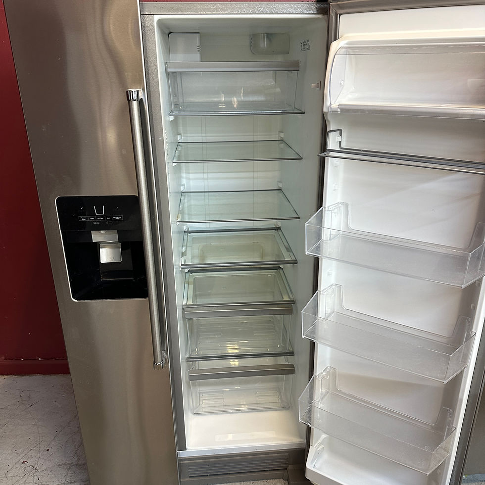 Thumbnail: Whirlpool Refurbished Refrigerator (No Ice maker), Side-by-Side 21.4 cu.ft Irvin