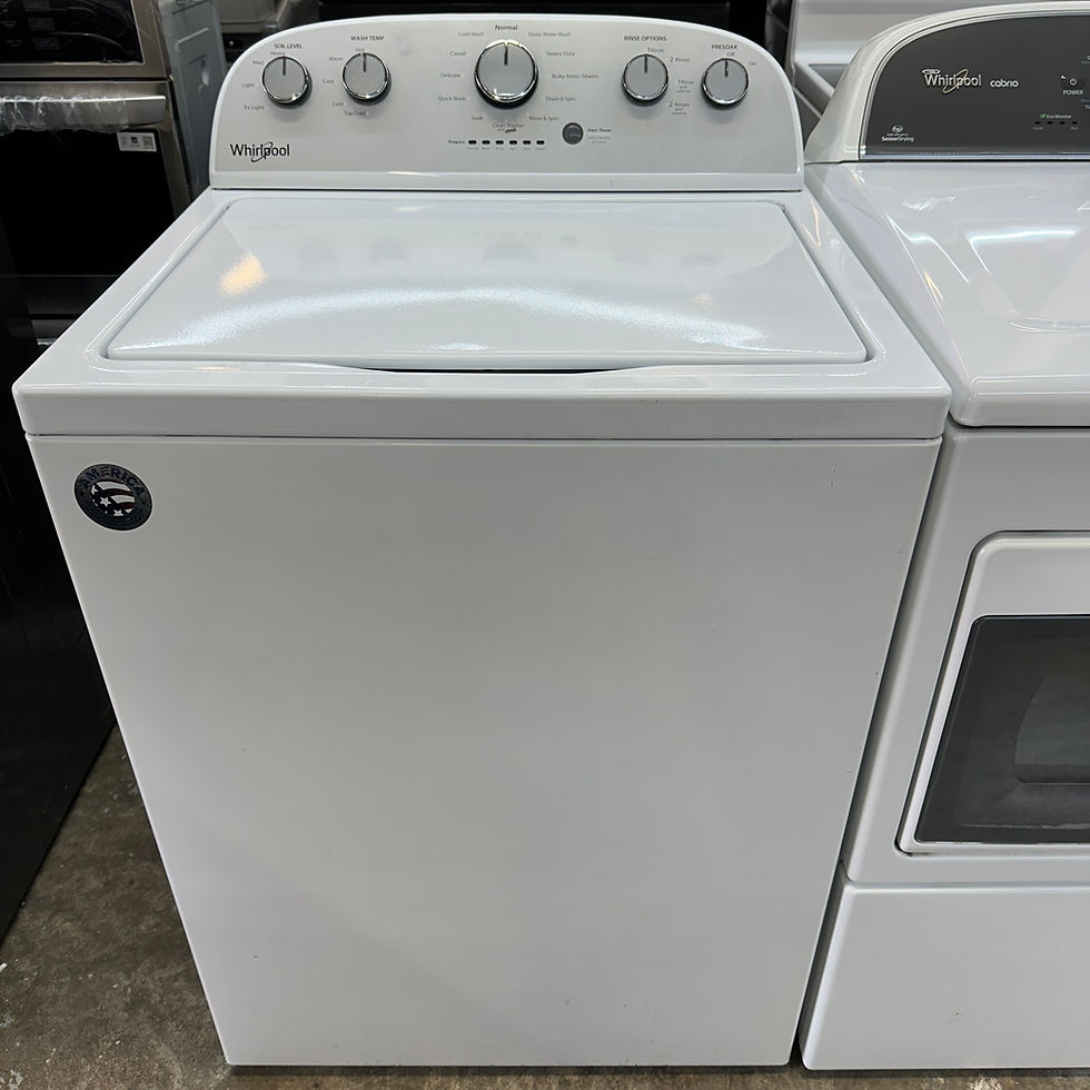 Thumbnail: Whirlpool Refurbished Washer and Dryer, Top load 4.3 cu.ft Irving 9945