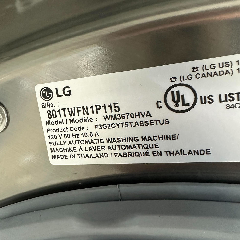 Thumbnail: LG WM3670HVA Washer 4.5 CF & DLE5955G Dryer 7.3 CF - Refurbished - Irving 5873