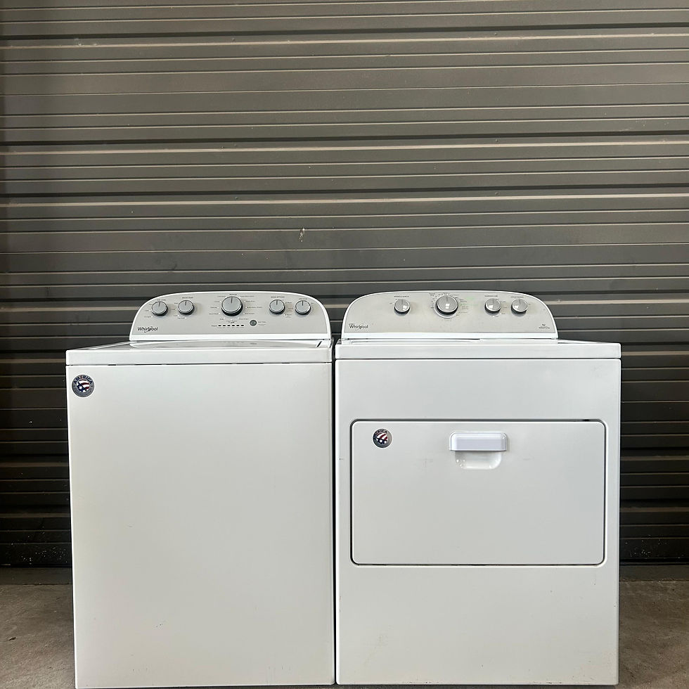 Thumbnail: Whirlpool Refurbished Washer and Dryer, Top load 4.3 cu.ft Austin 1325