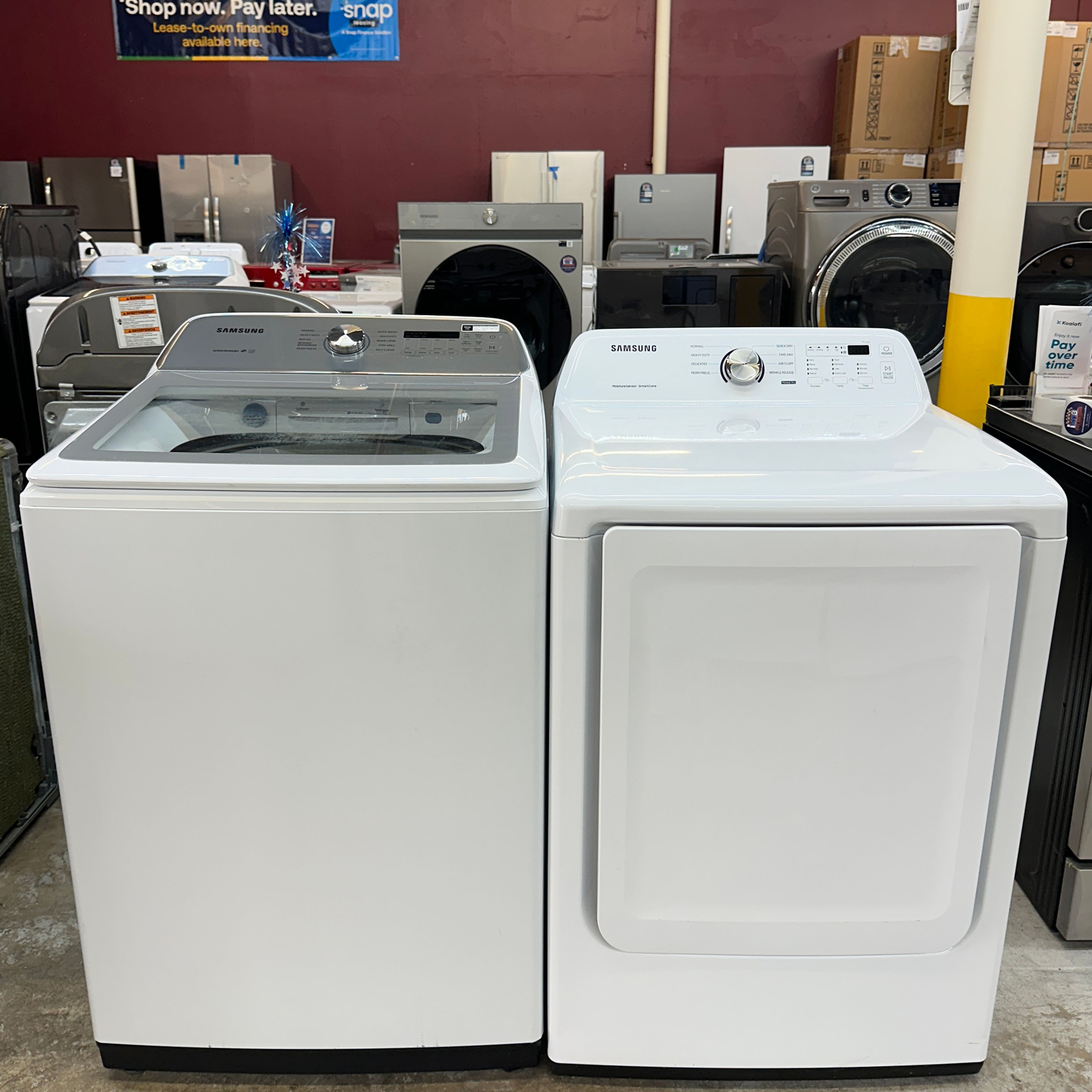 Samsung Refurbished Washer and Dryer, Top load 5.0 cu.ft Irving 6663