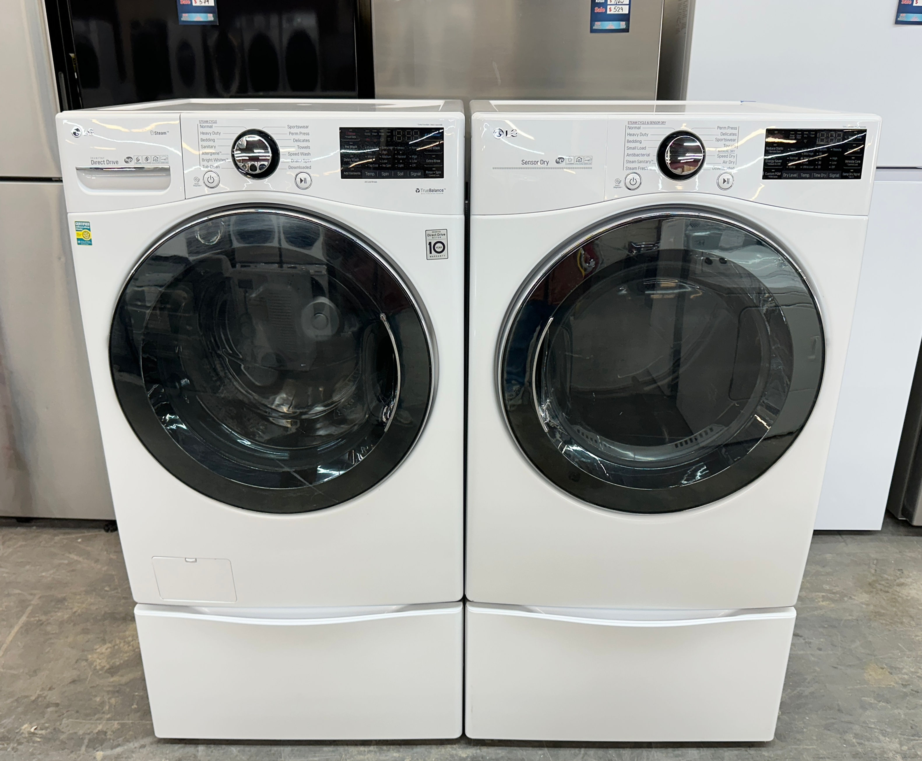 LG Refurbished Washer and Dryer, Front Load 4.5 cu.ft Irving 0946