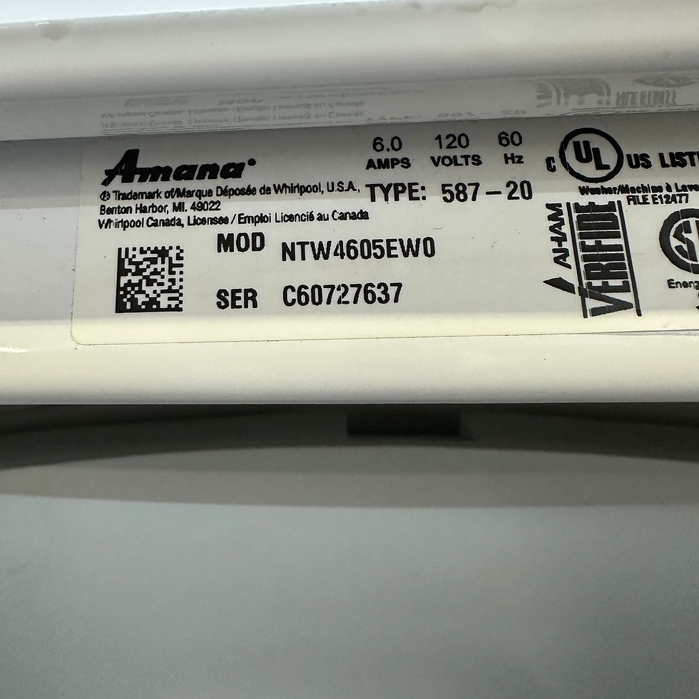 Thumbnail: Amana Refurbished Washer and Dryer, Top load 3.5 cu.ft Irving 5353