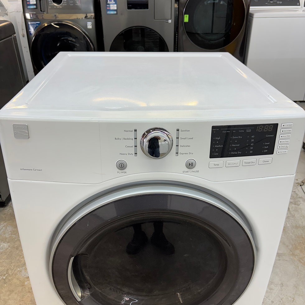 Thumbnail: Kenmore 796.81272210 Electric Dryer 7.3 CF - White - Refurbished - Irving 156