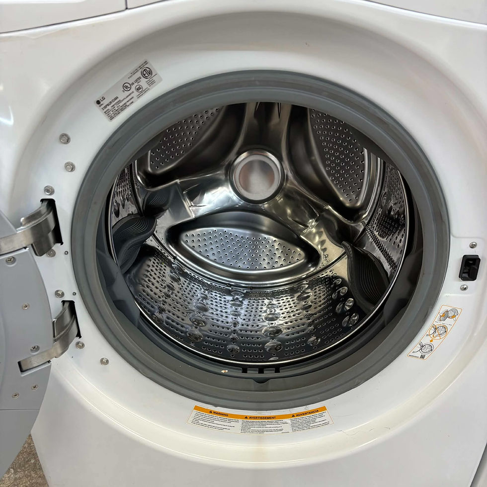 Thumbnail: LG WM3370HWA Washer 4.3 CF & DLE5977W Dryer - Refurbished - White - Irving 7161