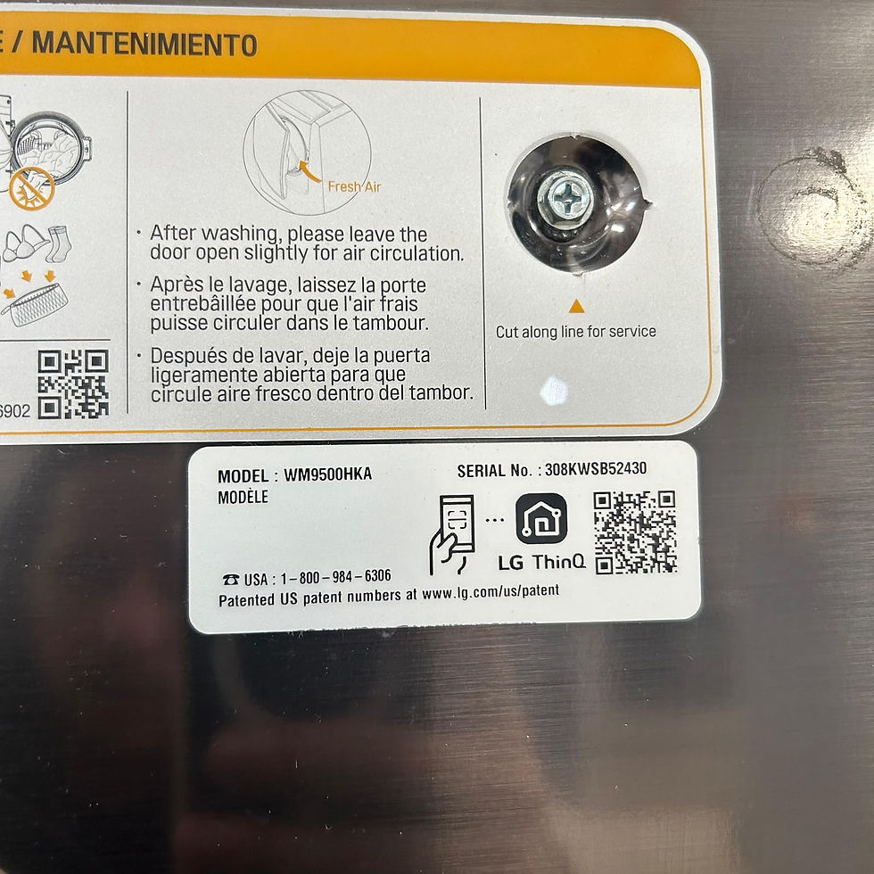 Thumbnail: LG Signature Refurbished Washer, Front Load 5.8 cu.ft A14