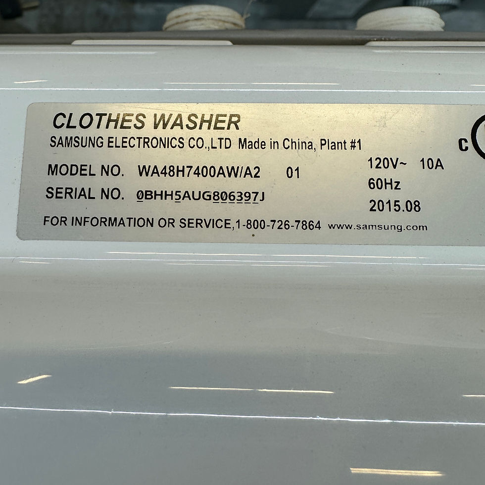 Thumbnail: Samsung Refurbished Washer and Dryer, Top load 4.8 cu.ft Irving 6619