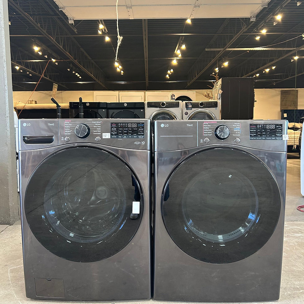Thumbnail: LG Scratch and Dent Washer and Dryer, Front Load 4.5 cu.ft Austin 2936