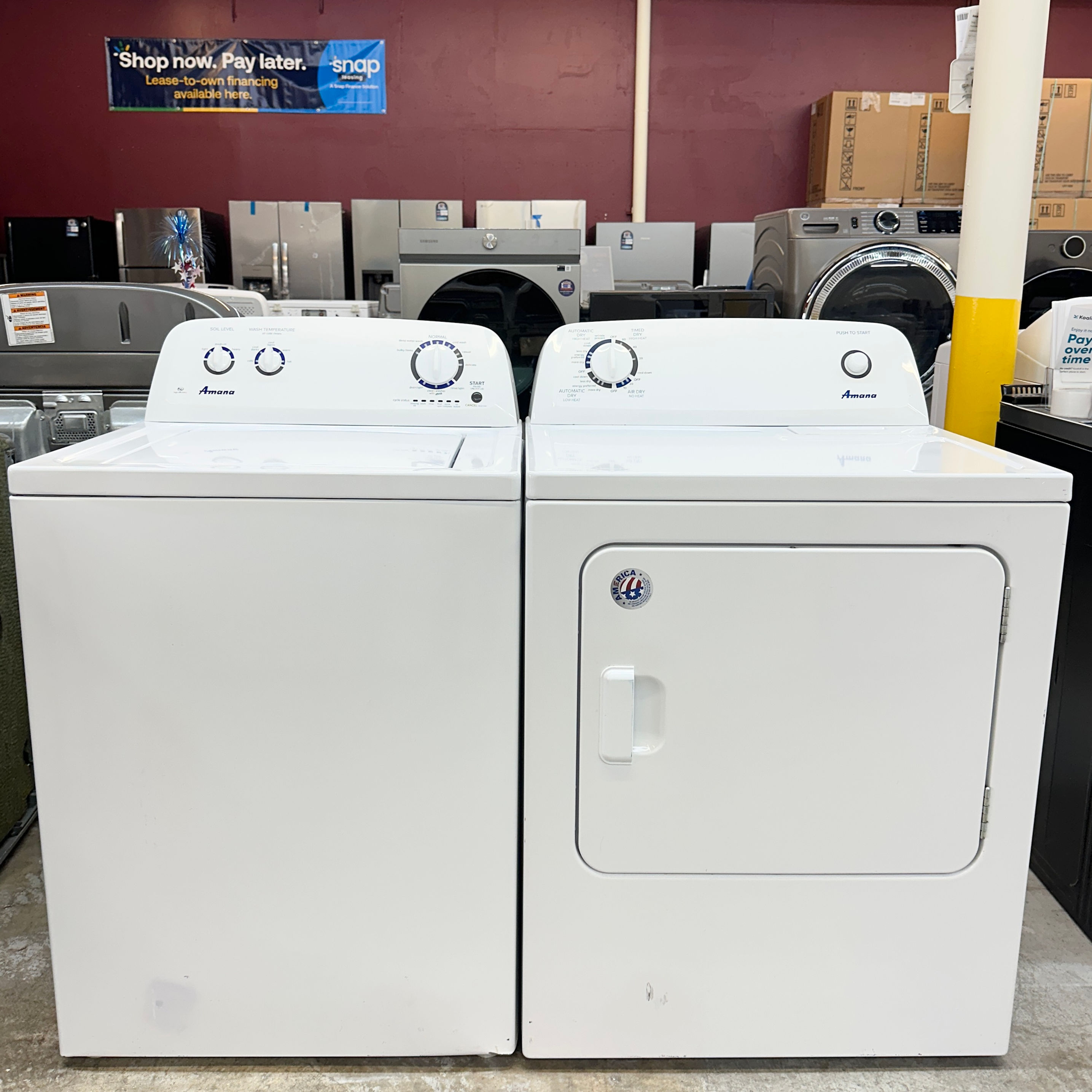 Amana Refurbished Washer and Dryer, Top load 3.5 cu.ft Irving 5353