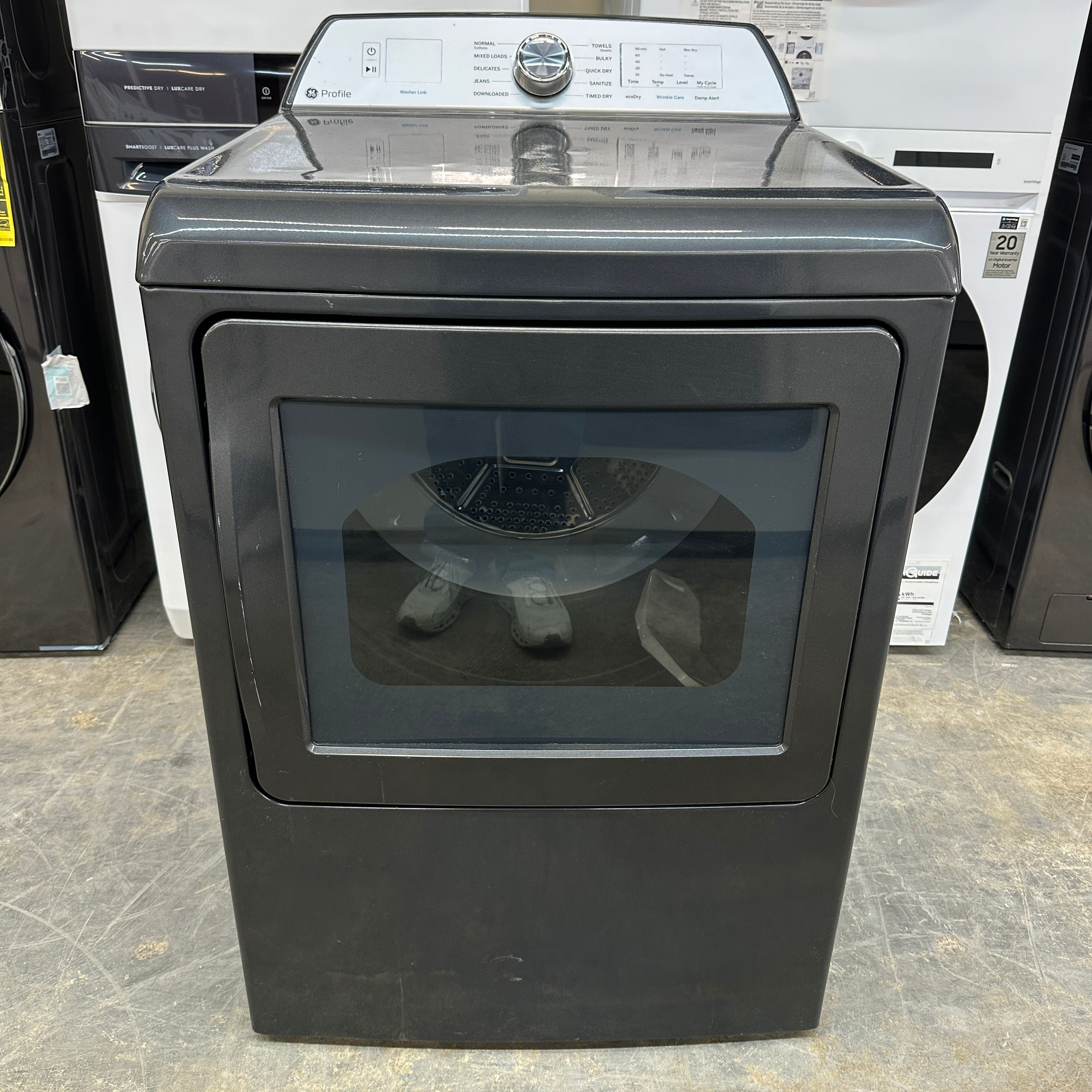 GE PTD60EBPR0DG Electric Dryer 7.4 cu.ft - Refurbished - White - Irving A25