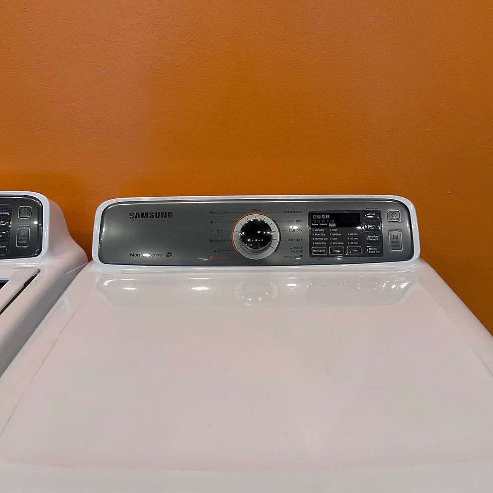 Thumbnail: Samsung WA48J7700AW Washer 4.8 CF & DV45H7200EW Dryer - Refurbished - Austin 434