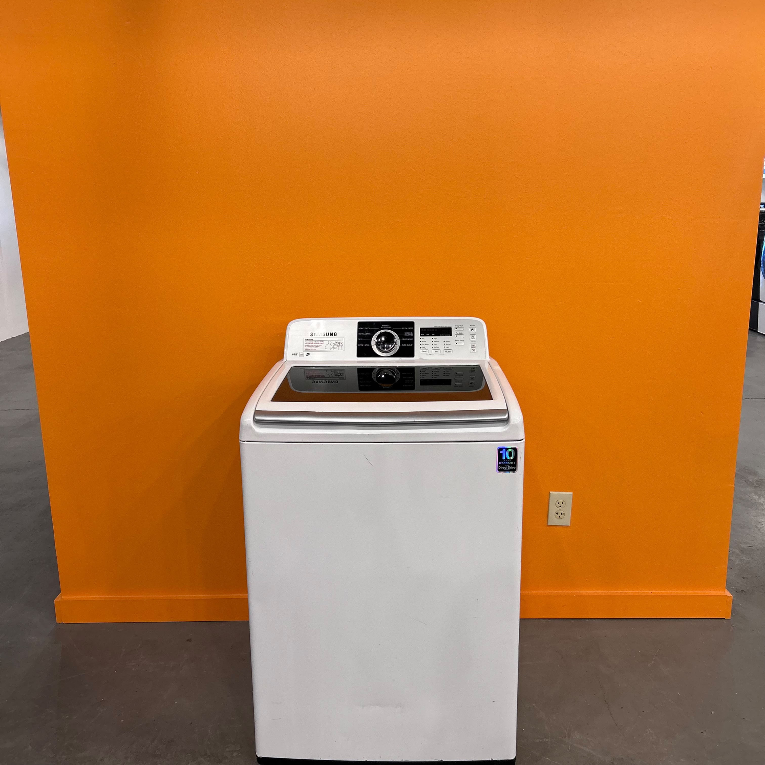 Samsung WA422PRHDWR Washer 4.2 CF - Top Load - White - Refurbished - Austin 3631