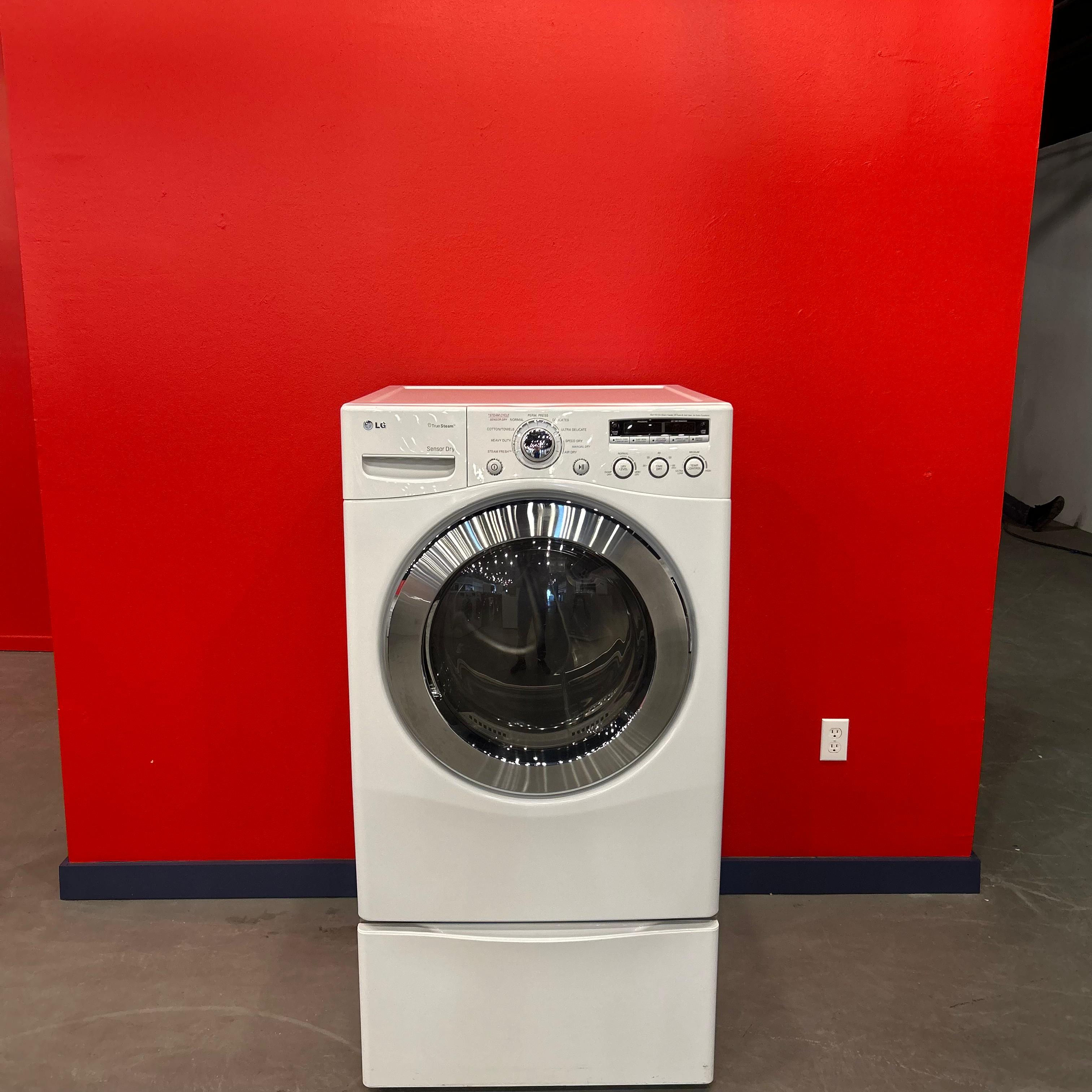 LG DLEX2501W TrueSteam Electric Dryer 7.3 CF - Refurbished - Austin - White 153