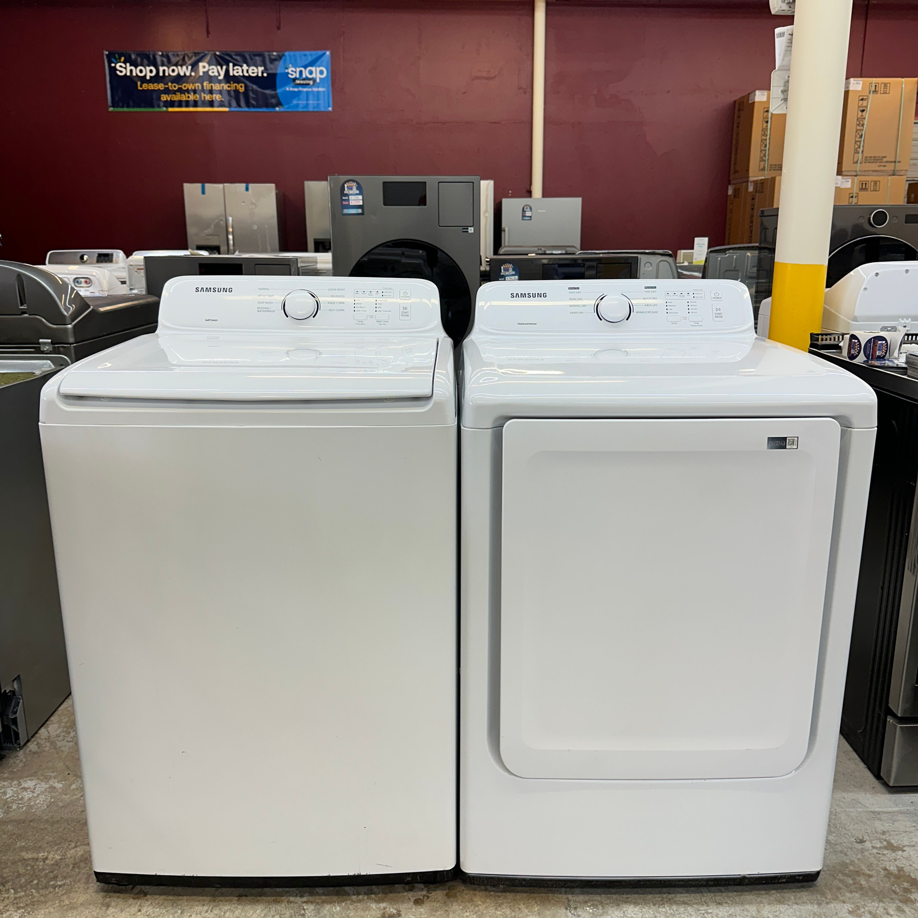 Samsung Refurbished Washer and Dryer, Top load 4.0 cu.ft Irving 0004