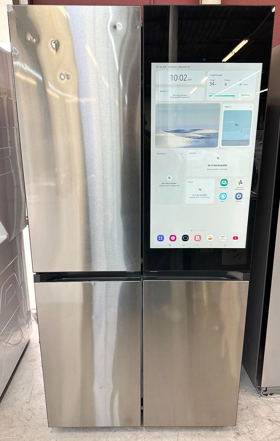 Thumbnail: Samsung Bespoke RF29DB9900QD Refrigerator 29 CF - Scratch and Dent - Irving 7103