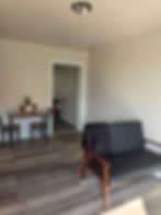 One bedroom home living room