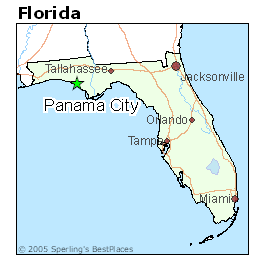 Panama City map