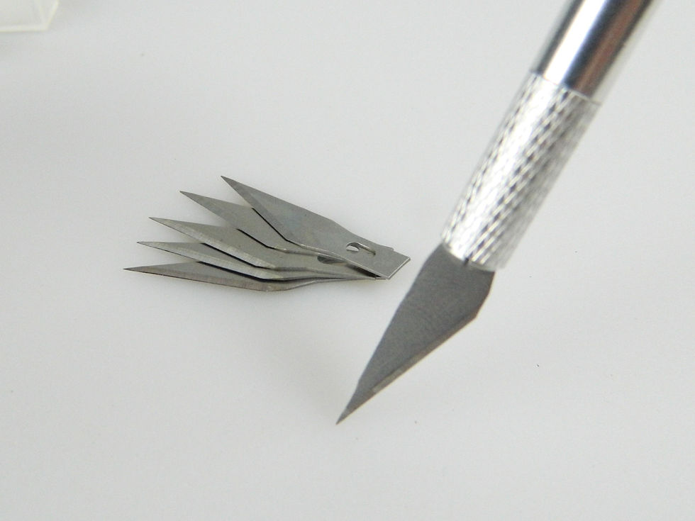 Miniaturbild: Skalpell mit 5 Wechselklingen