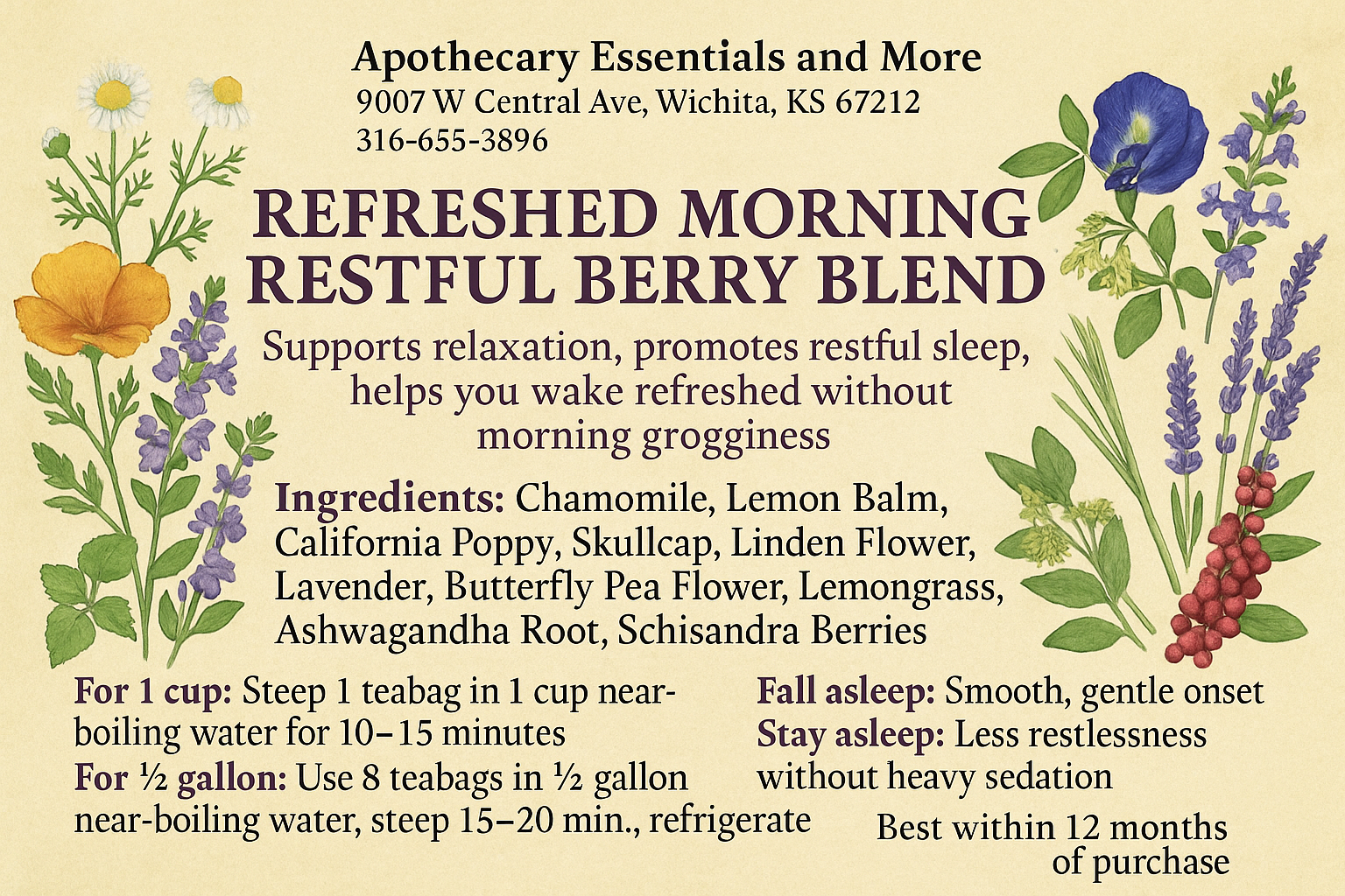 Refreshed Morning Restful Berry Blend
