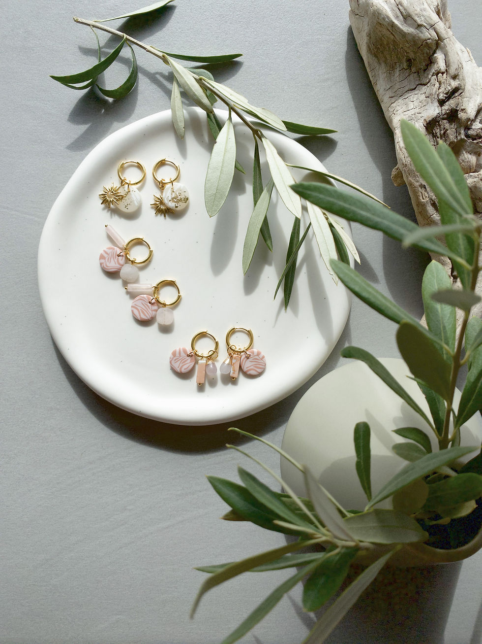 Miniaturbild: Ohrringe Hoops apricot ROSE