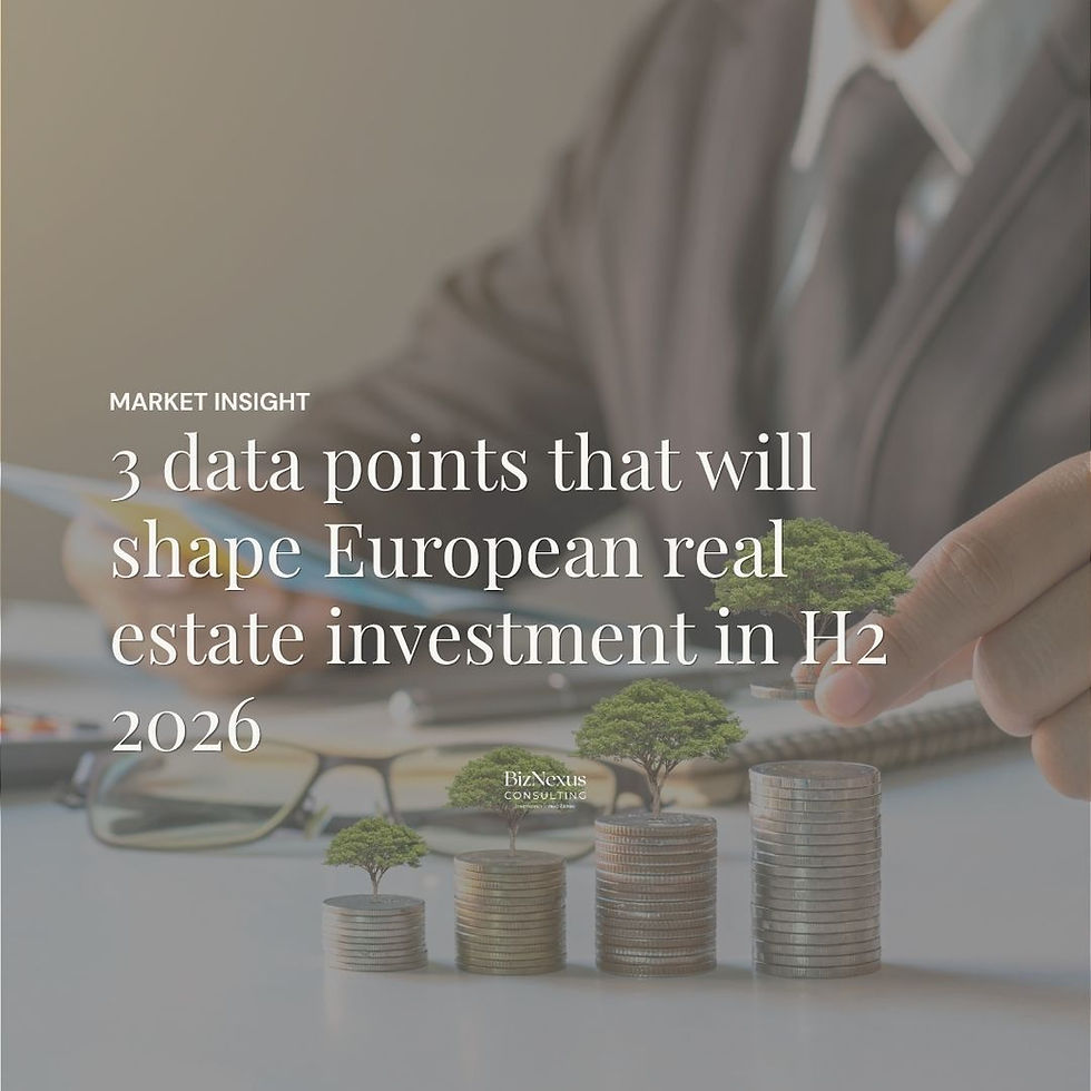 3 data points that will shape European real estate investment in H2 2026