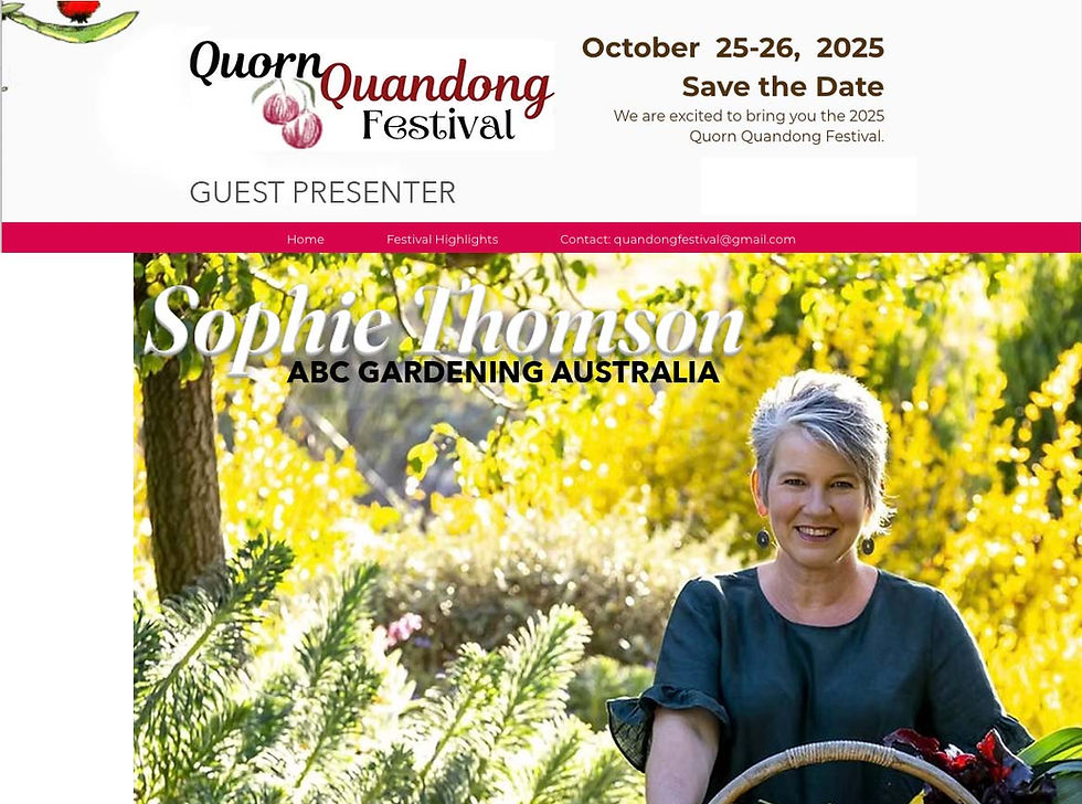 SOPHIE THOMPSON GUEST PRESENTER