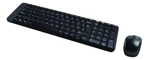 Miniatura: Kit de teclado y mouse inalámbrico Logitech MK220 Español de color negro