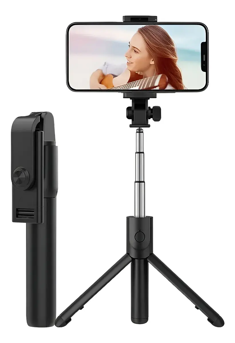 Tripode Para Celular Ajustable Con Control Remoto Bluetooth