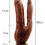 Miniatura: Dildo Dark Magic Dual Penis Brown