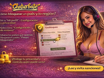 CHATURBATE: ¿Cómo puedo bloquear un país, región y/o estado para que no vea mi cámara?