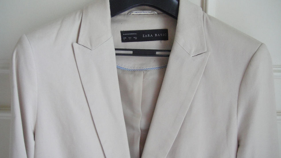Thumbnail: Blazer creme Zara