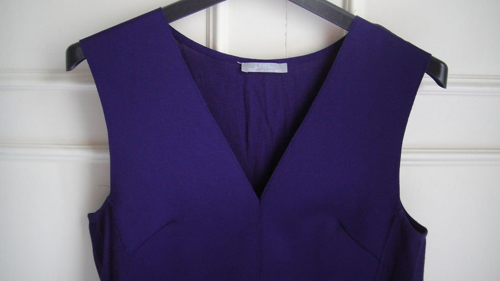 Thumbnail: Blusa neoprene/crepe Zara