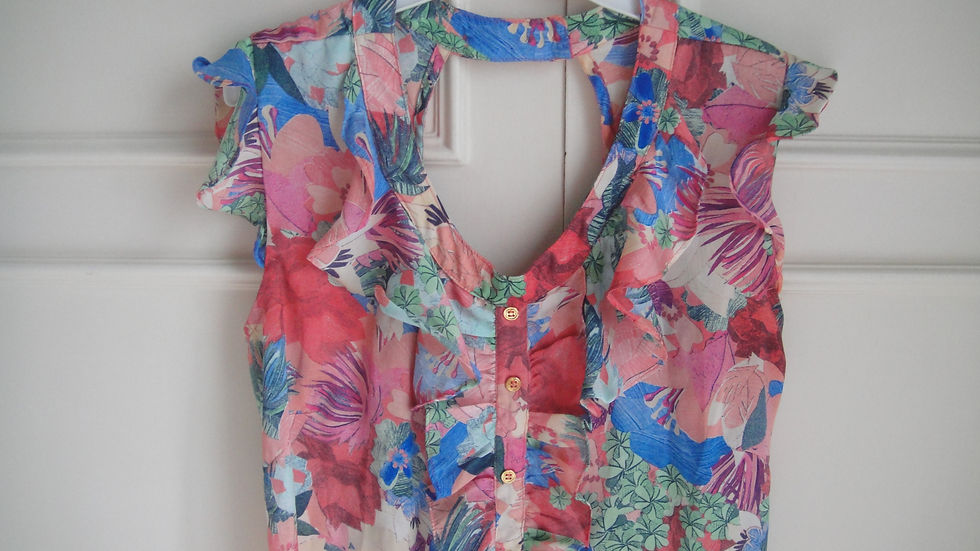Thumbnail: Blusa babados Aquamar