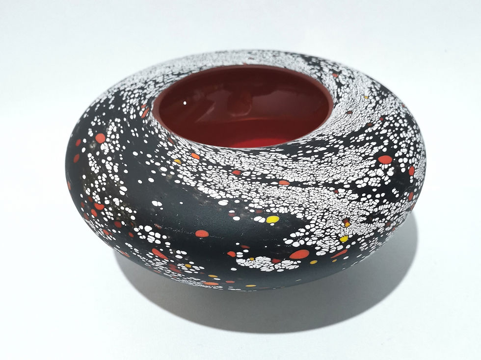 Starry Night Bowl Red