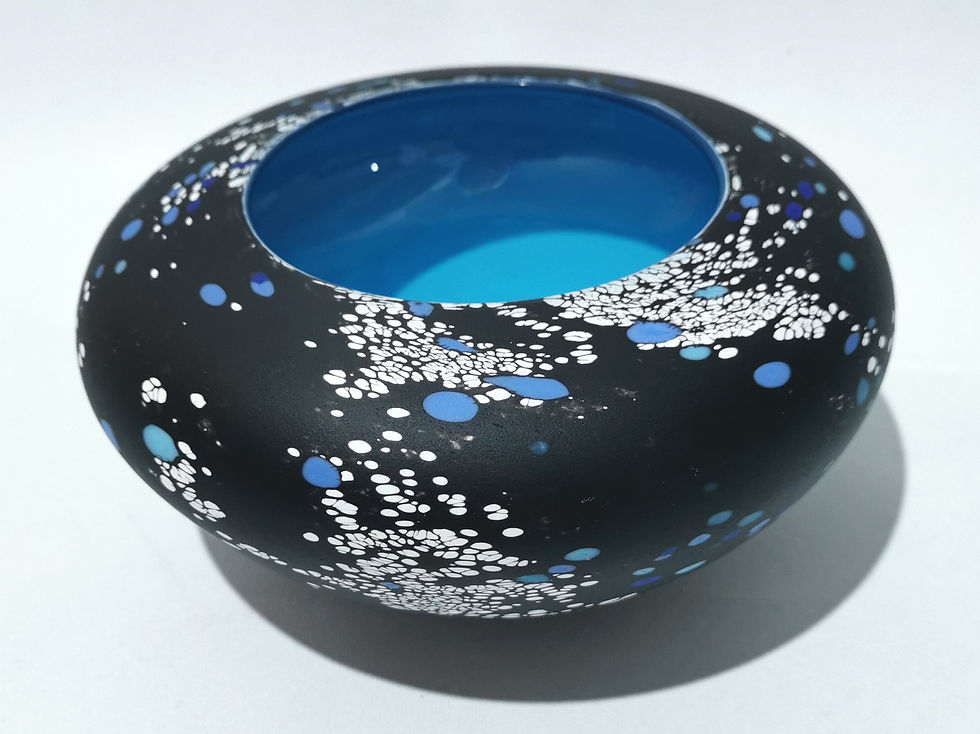 Starry Night Bowl Blue