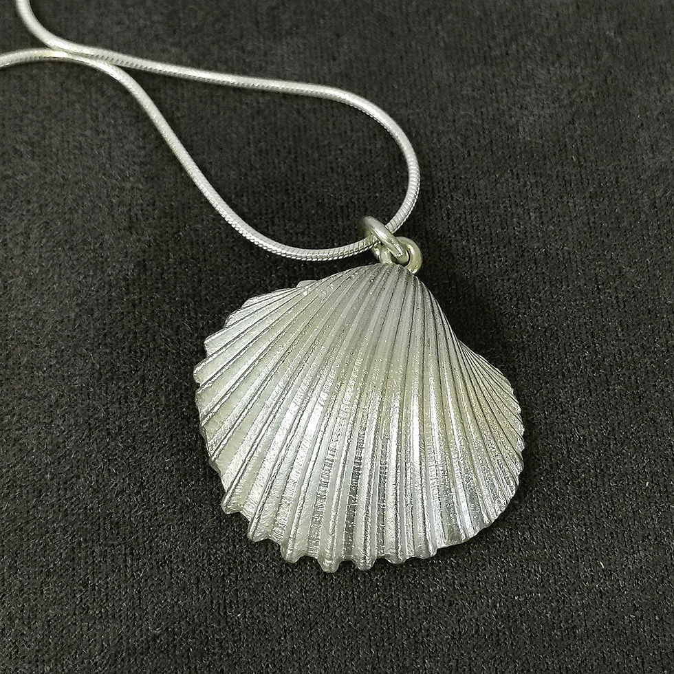 Fluted Cockle Shell Pendant