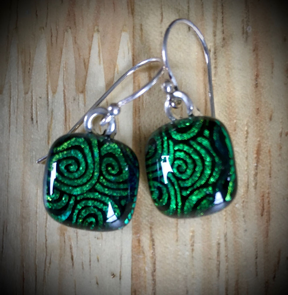 Earrings Green