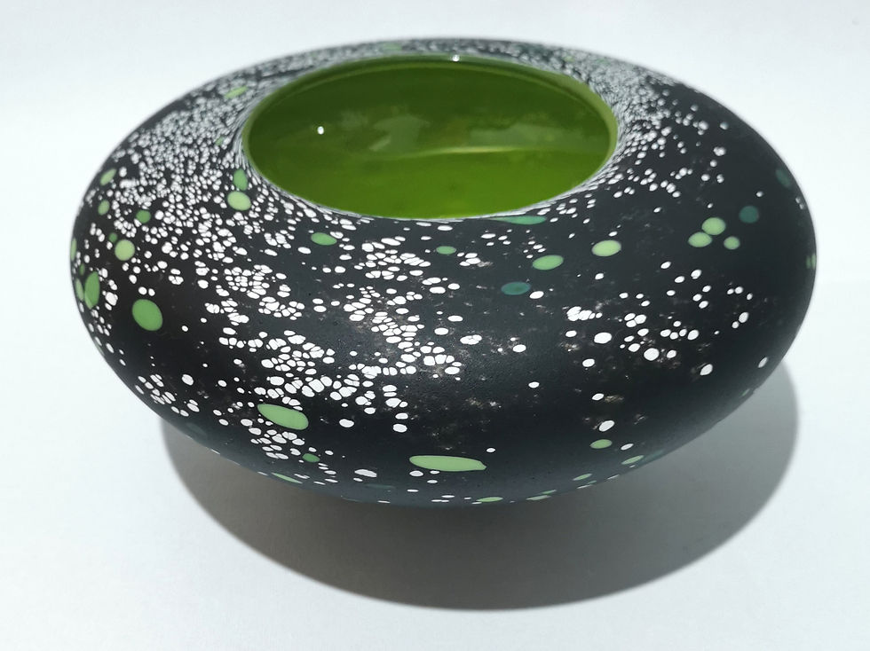 Starry Night Bowl Green