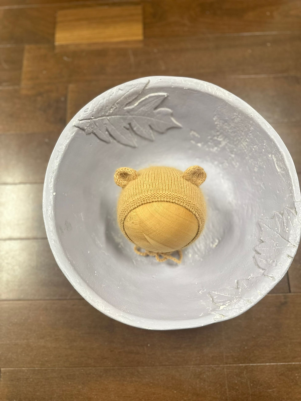 サムネイル： 新作・熊さん帽子と人形セット・キャラメル色