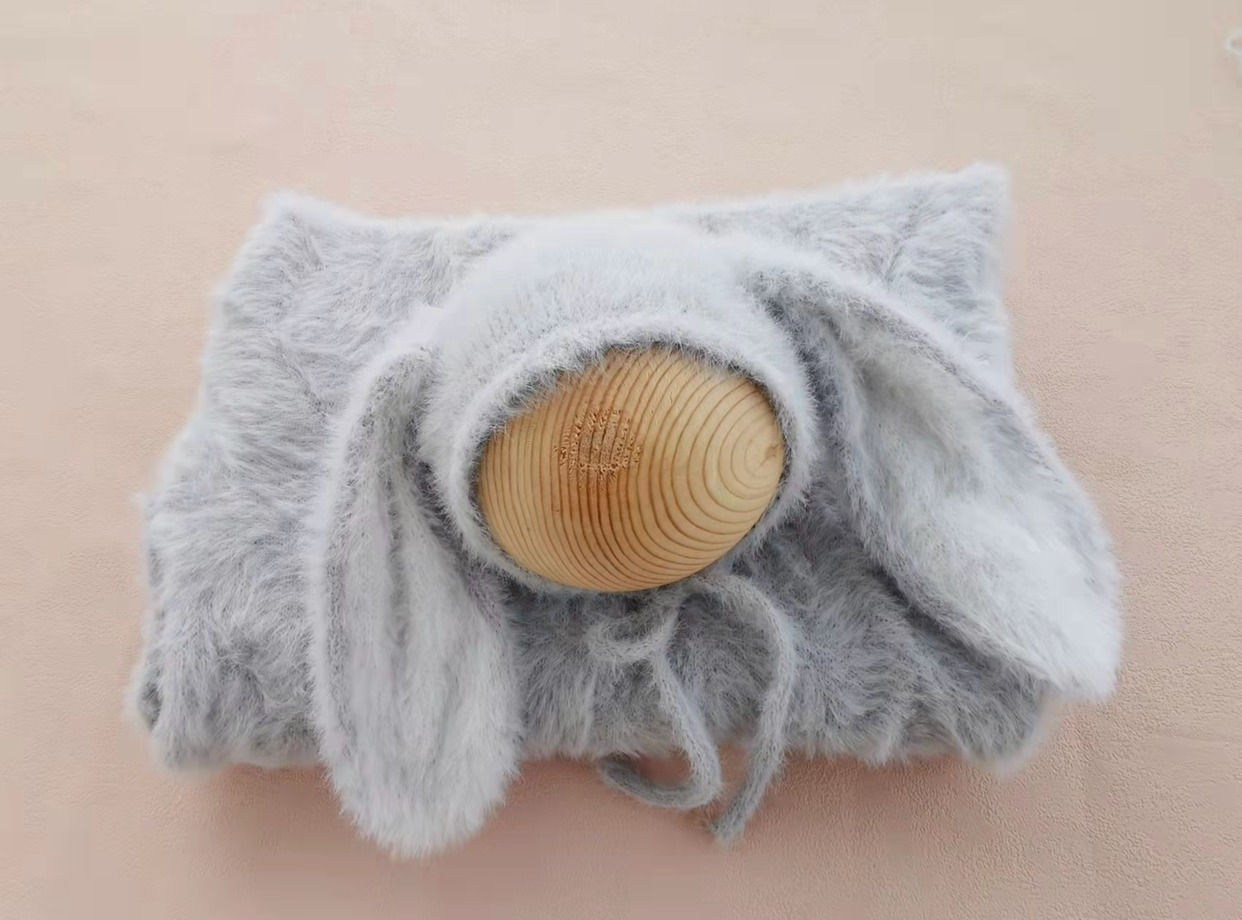 垂れ耳ウサギとおくるみセット＃13