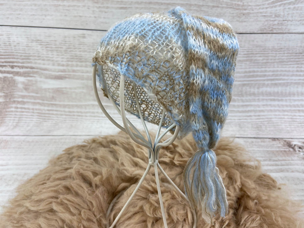 サムネイル： Newborn Bonnet・温もりボンネット＃AA3