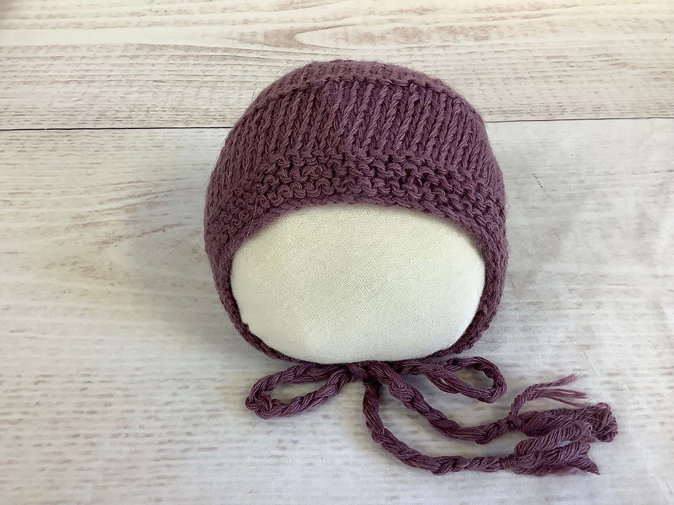 サムネイル： Newborn Bonnet・ボンネット帽子＃D7